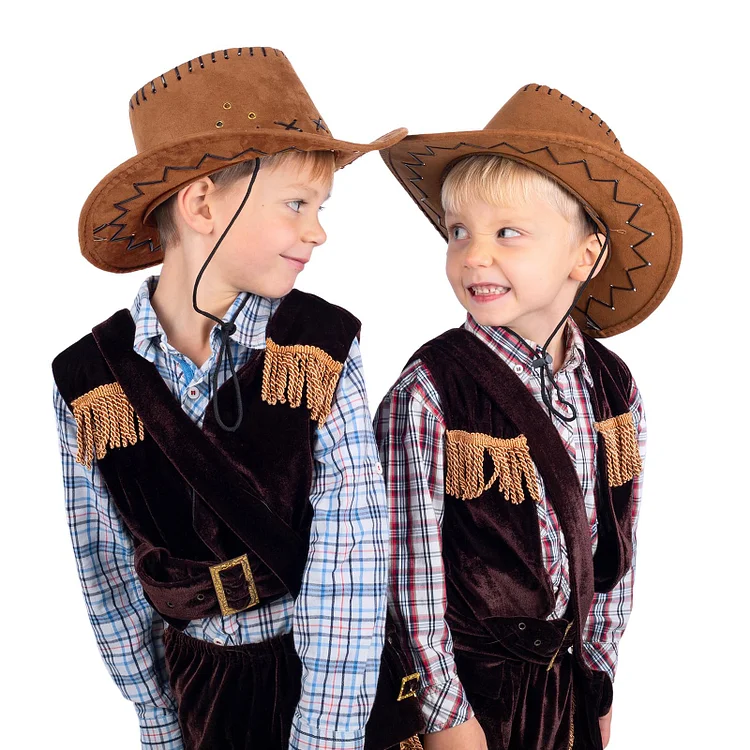 Personalized Cowboy Hat for Toddler Boys Girls Western Hat for Kids Men Women Custom Leather Patch Cowgirl Hat
