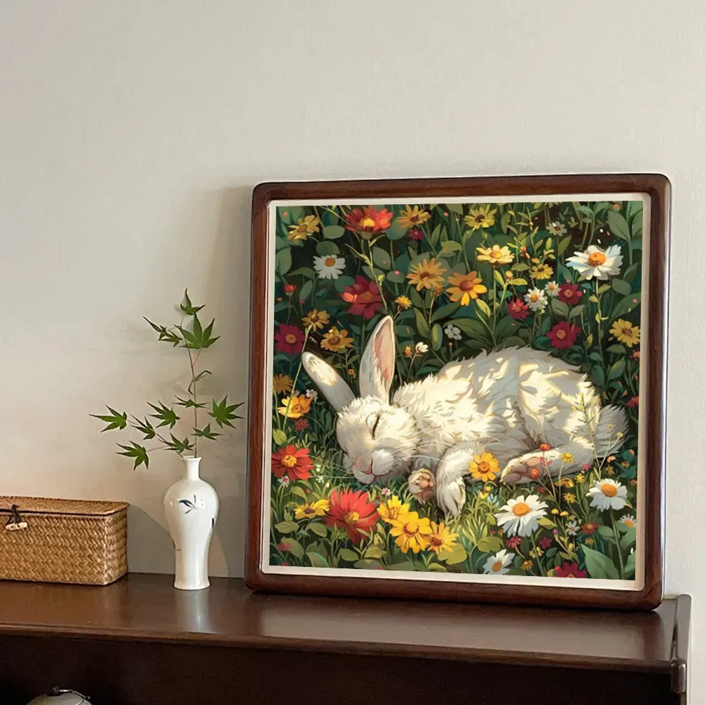 Diamond Painting - Full Round Drill - Rabbit(Canvas|40*40cm)