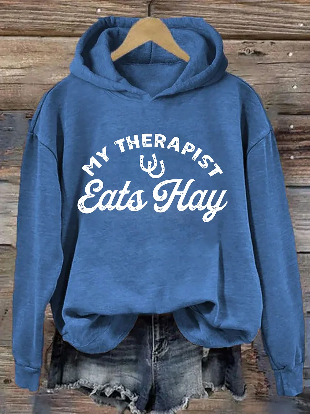 My Therapist Eats Hay Hoodie