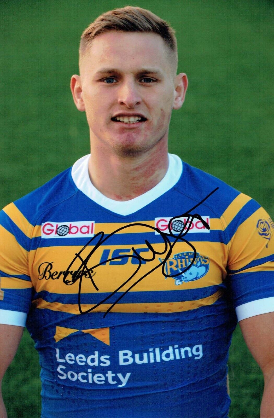 Brad DWYER 2018 Leeds Rhinos Rugby Signed Autograph 12x8 Photo Poster painting 1 AFTAL COA