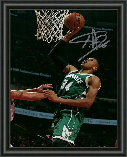 Giannis Antetokounmpo - BUCKS - BASKETBALL - A4 SIGNED Photo Poster painting POSTER