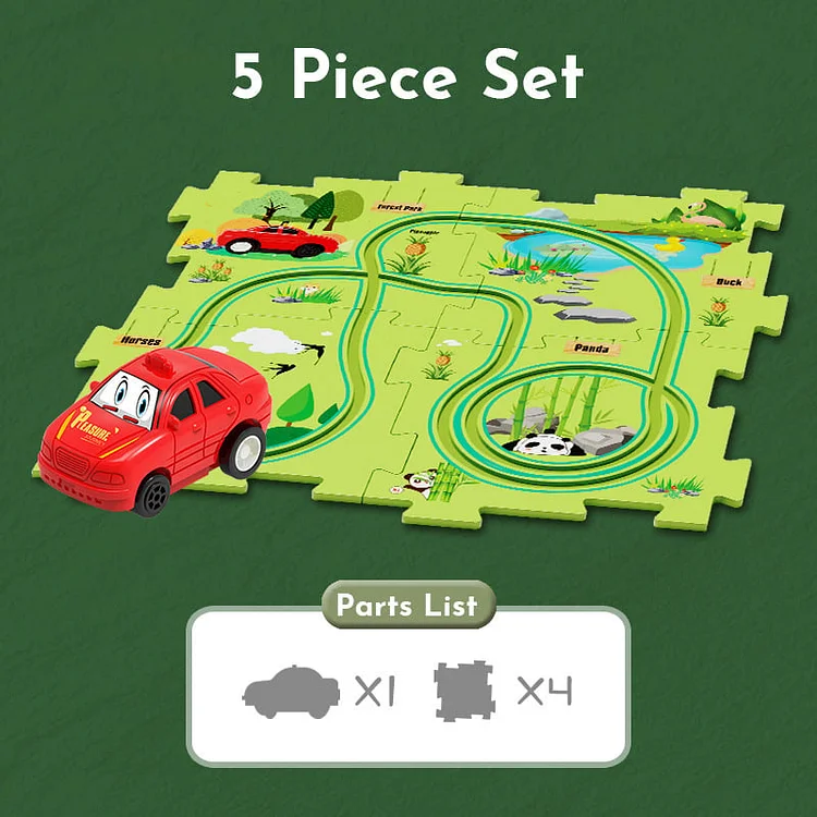 (🌲EARLY CHRISTMAS SALE - 49% OFF) 🎁PuzzleRacerTM Kids Car Track Set 🎉Buy 2 Get Extra 10% Off