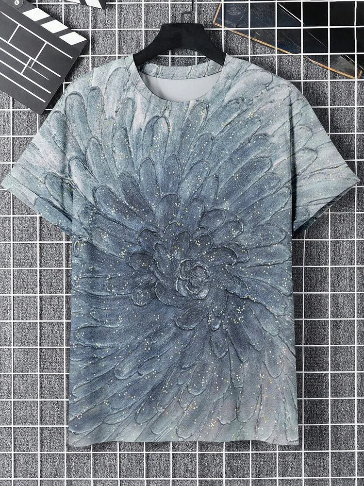 Men's Tie-Dye Painting Vacation Art Print T-Shirt