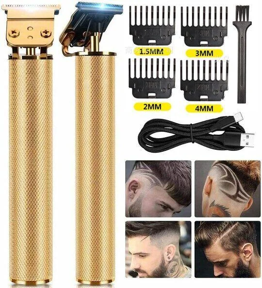 Professional USB Charging Support Hair Trimmer with Grooming & Cleansing Kit