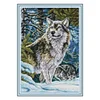 Wolf-14CT Stamped Cross Stitch Kit(42*31cm)