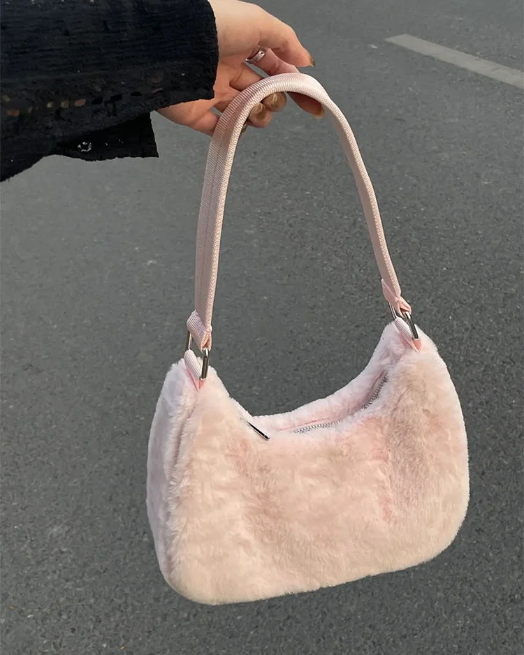 Fluffy Pinky Purse Shoulder Bag Kimi