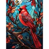Diamond Painting-DIY Full Round Drill Stained Glass Bird