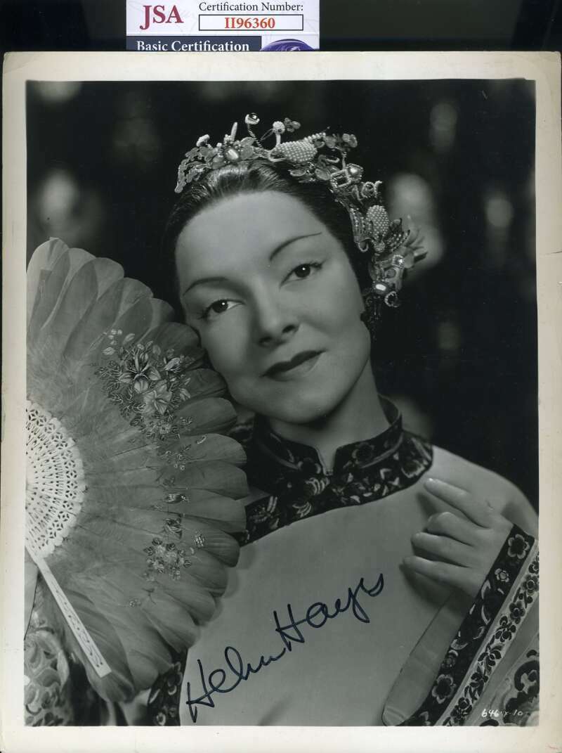 Helen Hayes JSA Cert Signed 8x10 Photo Poster painting Autograph