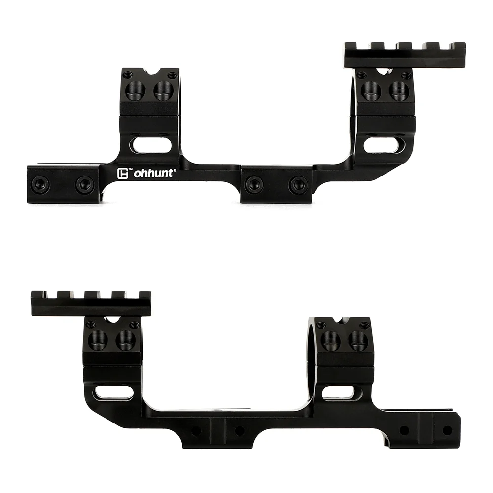 ohhunt® 11mm 3/8" Dovetail Rifle Scope Rings 25.4mm 30mm One Piece Cantilever Mount with Top Picatinny Rail Bubble Level