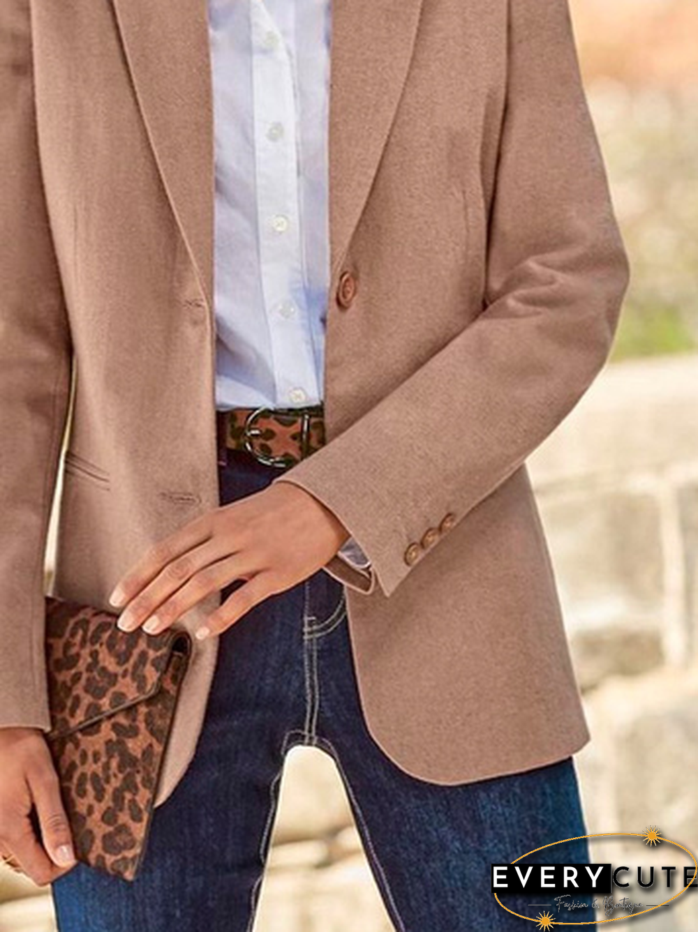 Casual Lapel Collar Blazer