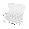 60Round Bottles No Insert Diamond Painting Containers Multi Purpose Portable Plastic Case Box with Stickers & Compartments Arts Crafts Storage Bottle for Hardware Rhinestone (60pcs-no)