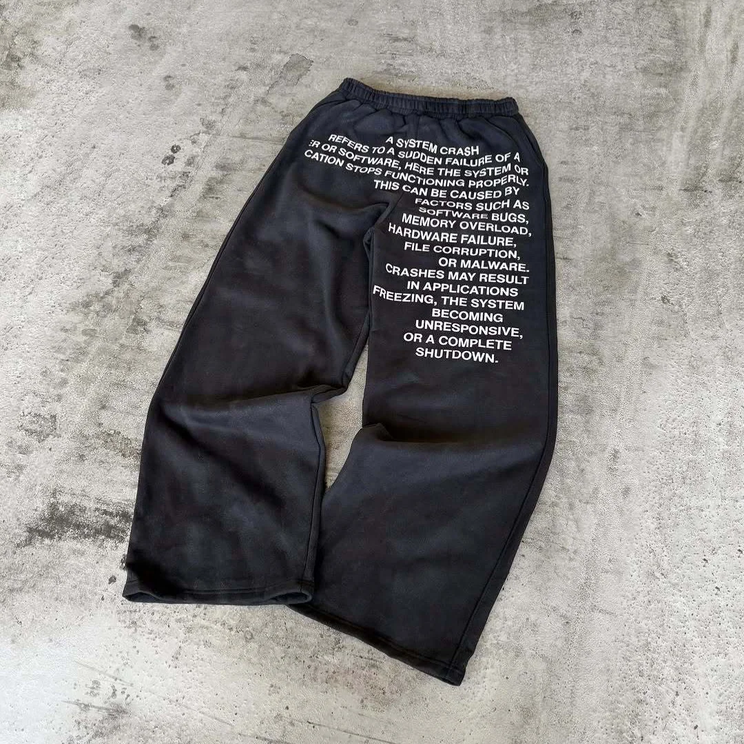 Athvotar Athvotar Loose Hoodie Straight Trousers Street Fashion Ins Trendy H-Hop Set