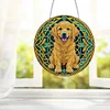 Diamond Painting Dog Pendant for Home Garden