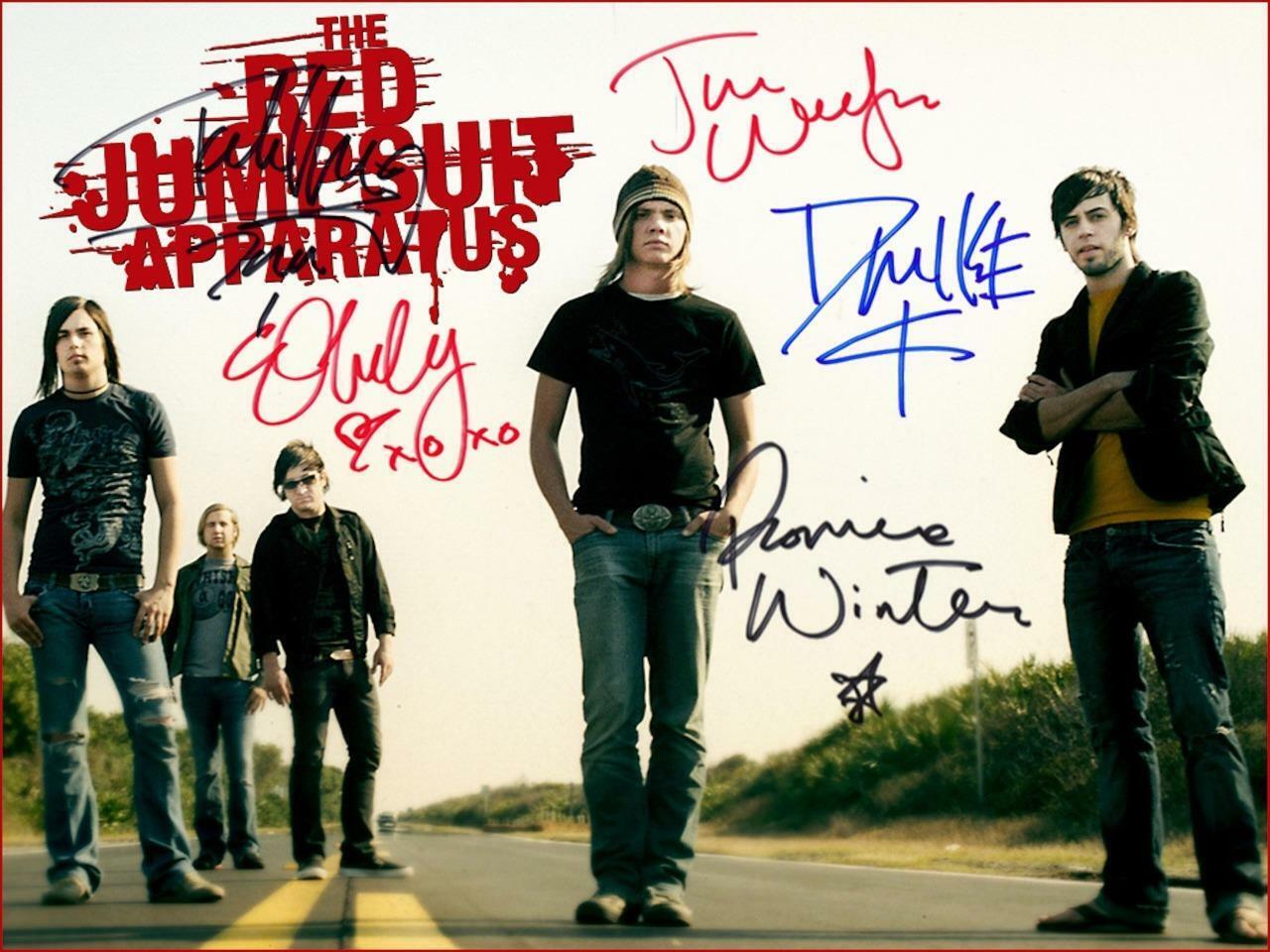 The Red Jumpsuit Apparatus Ronnie Winter SIGNED 10 X 8