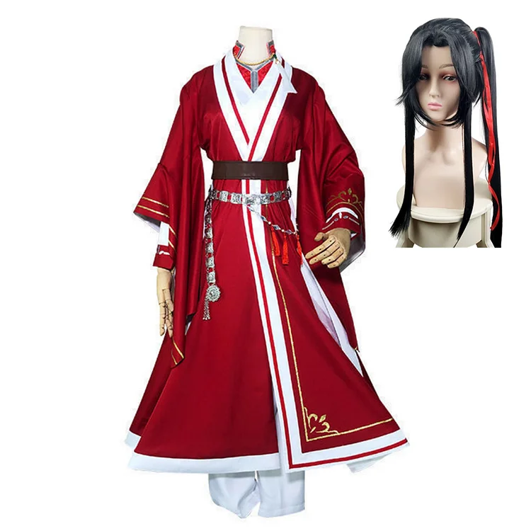 Heaven Official's Blessing: Tian Guan Ci FuHua Cheng Crimson Rain Sought Flower San Lang Red Outfits Cosplay Costume Suit