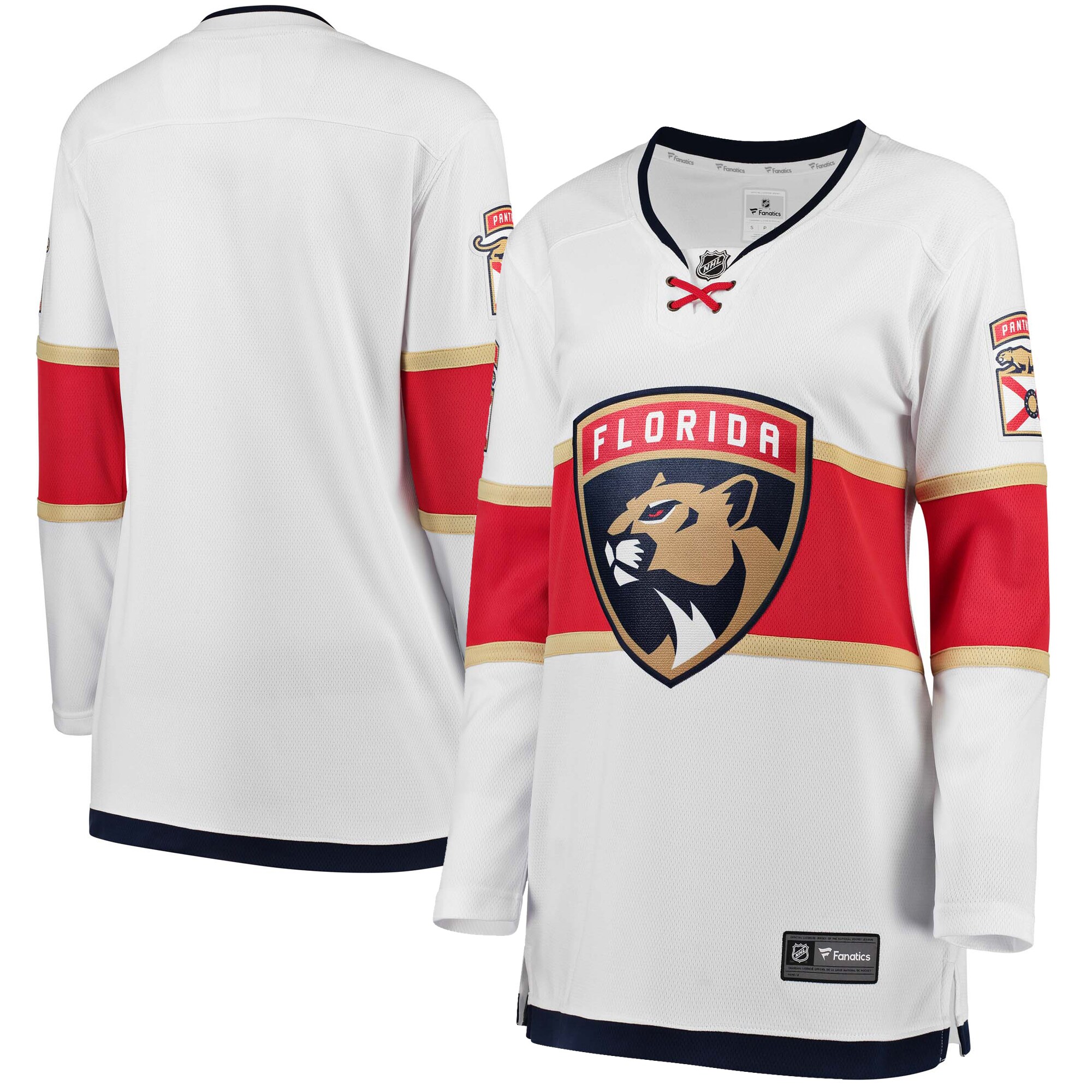 Florida Panthers Fanatics Women&rsquo;s Away Breakaway Jersey &ndash; White mysite