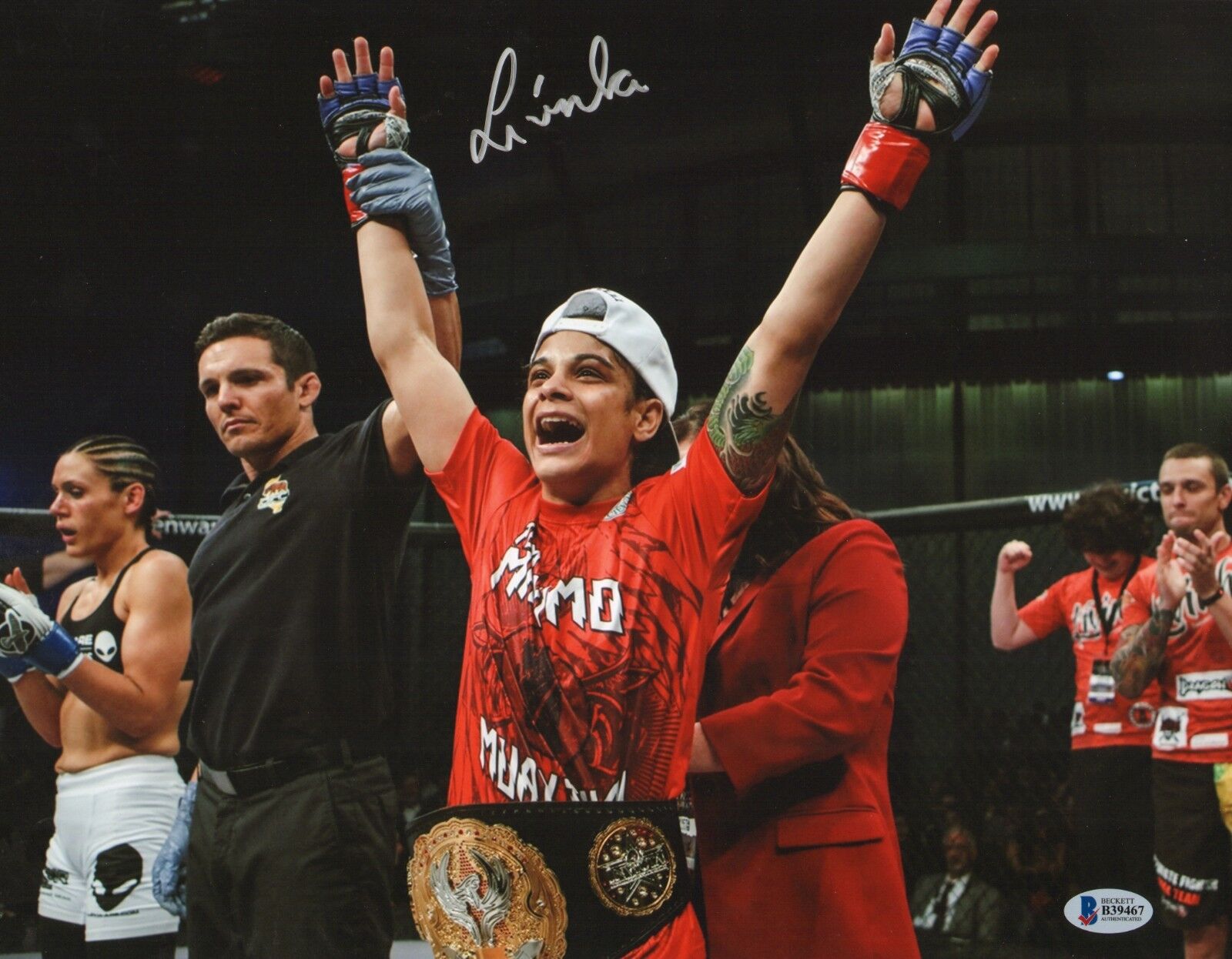 Livia Renata Souza Signed 11x14 Photo Poster painting BAS Beckett COA Invicta UFC MMA Autograph