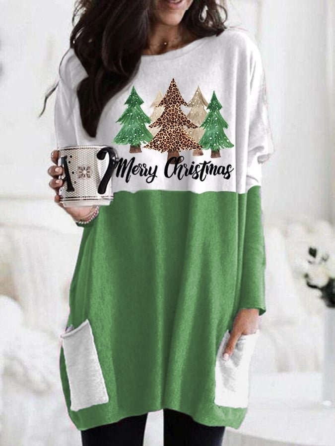 Women's Merry Christmas🎄 Print Casual Long Sleeve T-Shirt