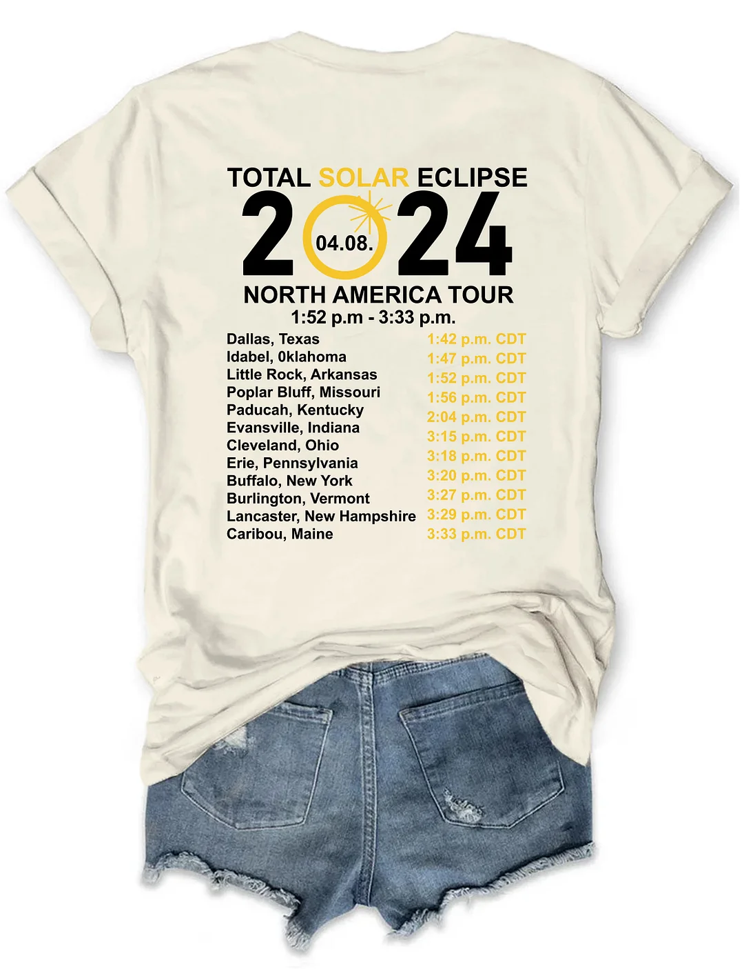 Total Solar Eclipse 2024 T-shirt