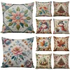 Flower Snowman Egg-11CT Stamped Cross Stitch Pillowcase 45*45cm