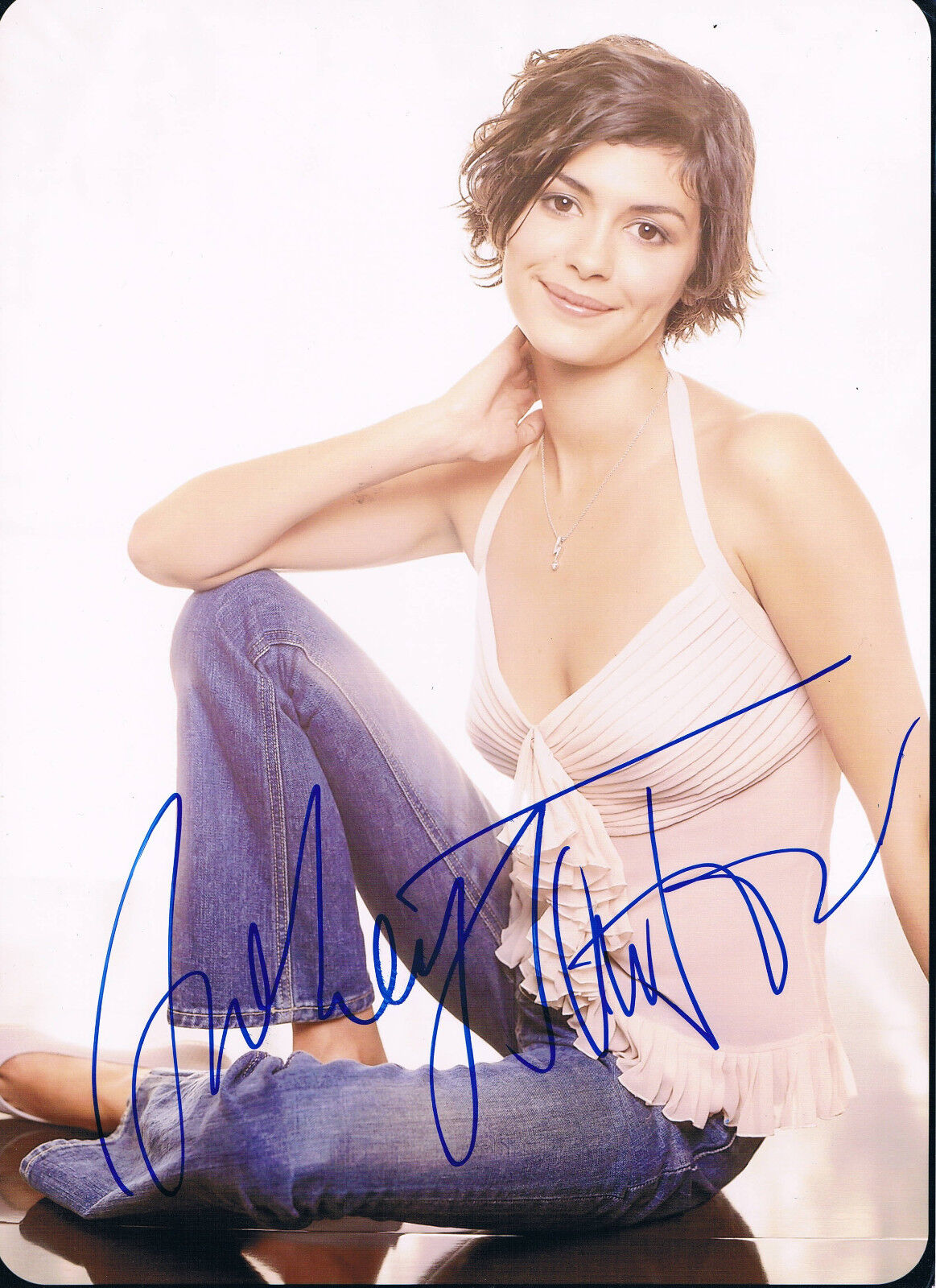 Audrey Tautou 1976- genuine autograph IN PERSON signed 8x10