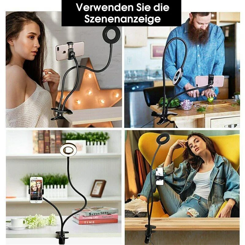 Meladen™ Studio LED-Licht mit Handyhalter