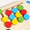 Four-color moving game bus shadow matching puzzle children's logical thinking training early education intellectual toys