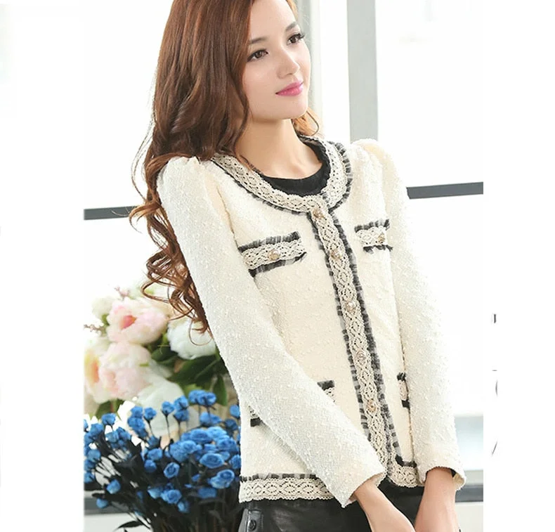 Women Blazers Feminino 2019 Autumn Paillette Lady Jackets and Coats Blaser Femme Chaqueta Mujer Jaqueta Feminina Black White