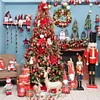 5 BOXES Christmas Hanging Red White 6cm Snowing Balls 24PCS Christmas Tree Festive Home Party Store Showcase Decor