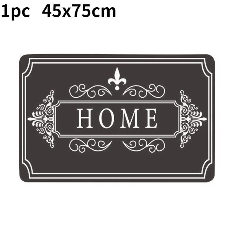 Non-slip Kitchen Mat PVC Floor Mat Waterproof Kitchen Rug Oil-proof Kitchen Rugs Entrance Doormat for Living Room Bedside Rug