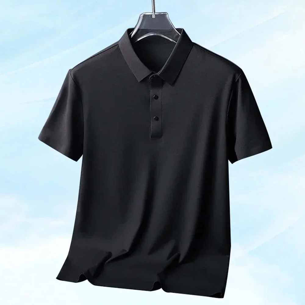 Smiledeer Men's summer icy quick-drying short-sleeved Polo shirt