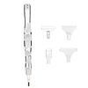 Resin Diamond Painting Point Drill Pen with 4 Various Tips Painting Arts 5D Point Drill Pen Diamonds Art Points Drills Pens for Nail Arts Rhinestone Decorations Cross-Stitch (White)