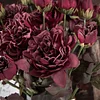 Rustic Red Purple 2 Heads Burn Edge Dahlia Artificial Flower