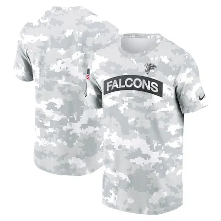 Men's Atlanta Falcons  Arctic Camo 2024 Salute To Service Performance T-Shirt
