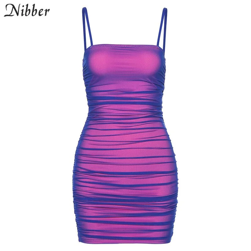 Nibber elegant mesh sling high quality bodycon mini dress women 2020 hot summer sexy club party night wear graphic dress mujer
