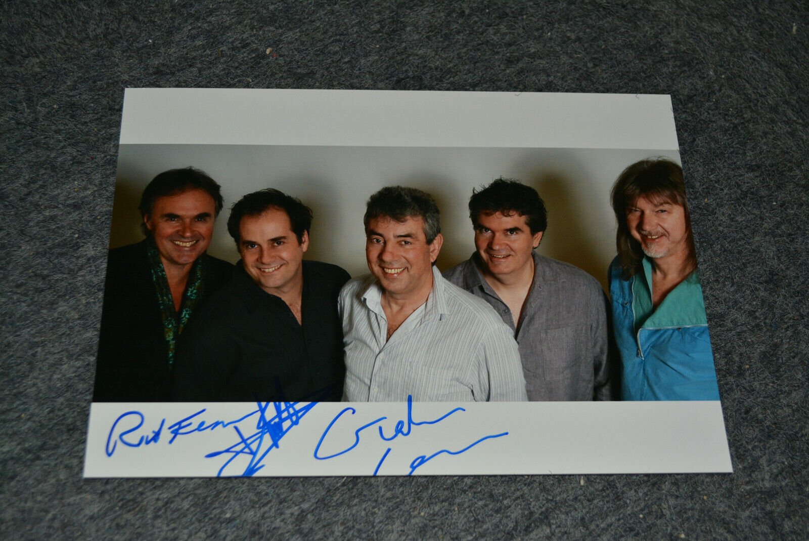 10CC signed autograph In Person 8x11 20x28 cm GRAHAM GOULD, RICK FENN , MIKE