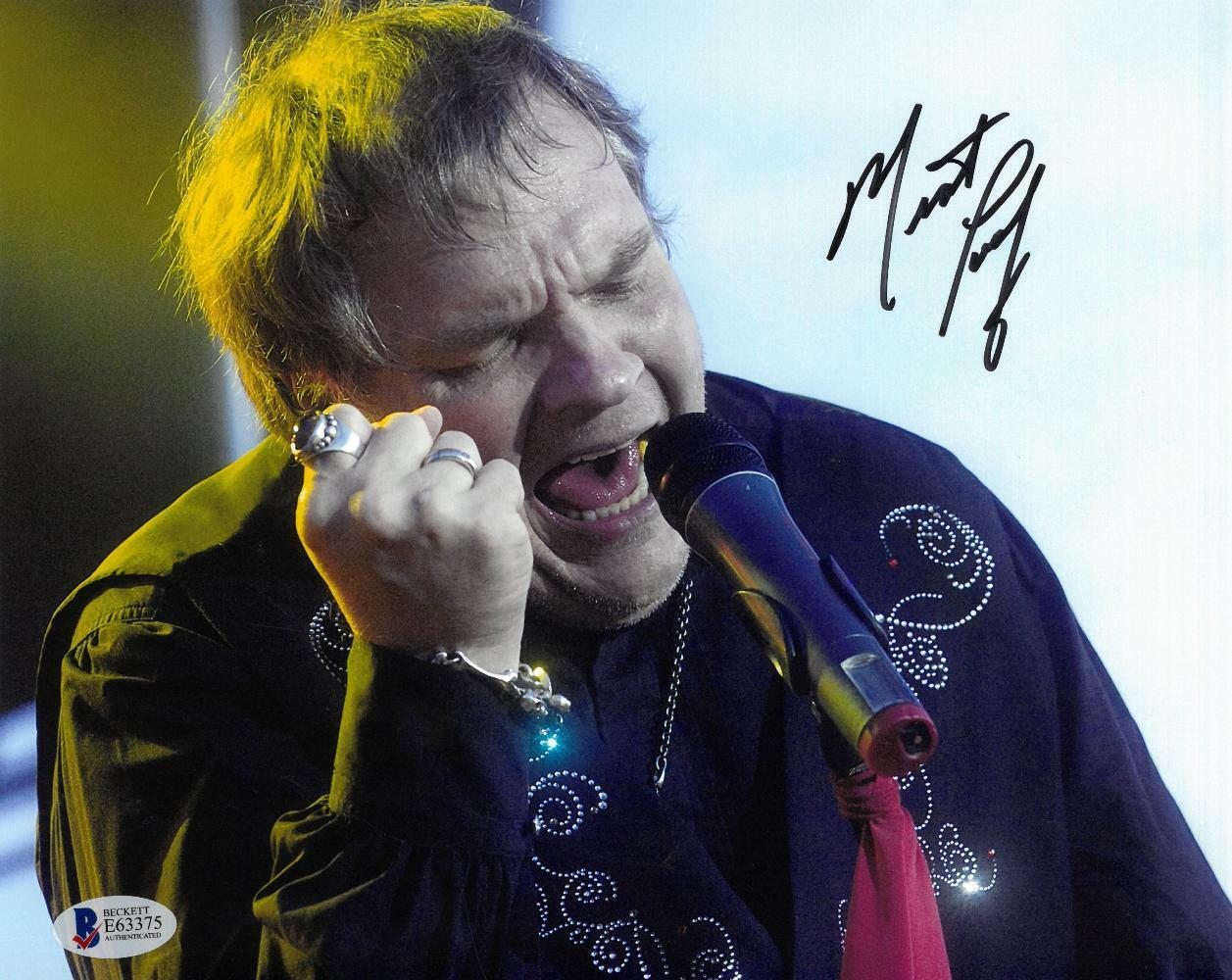 Meat Loaf Signed Performing Authentic Autographed 8x10 Photo Poster painting BECKETT #E63375