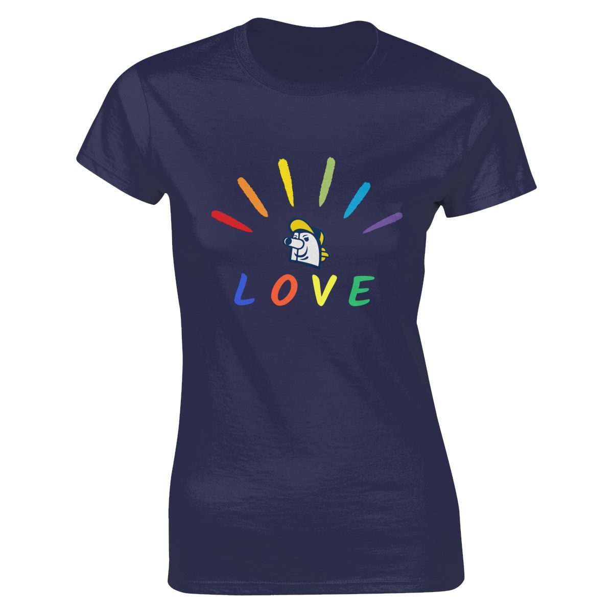 Milwaukee Brewers Pride Love Women's Crewneck T-Shirt