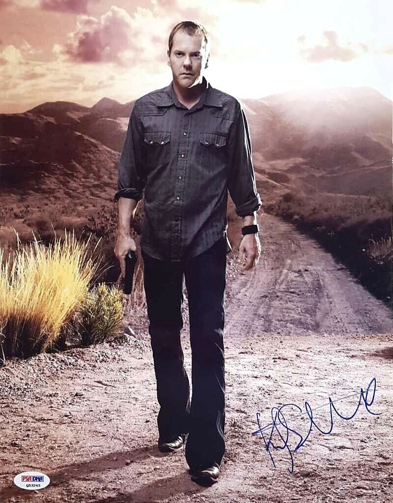 Kiefer Sutherland autograph 24 signed 11x14 Photo Poster painting PSA/DNA COA Q53245 Auto