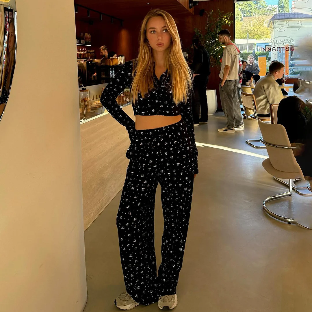 Athvotar Athvotar And Winter Fashion Striped Sweater Female Pattern Print Lull Loose Version Of The Bumpy Pattern Splicing Fashionable Top