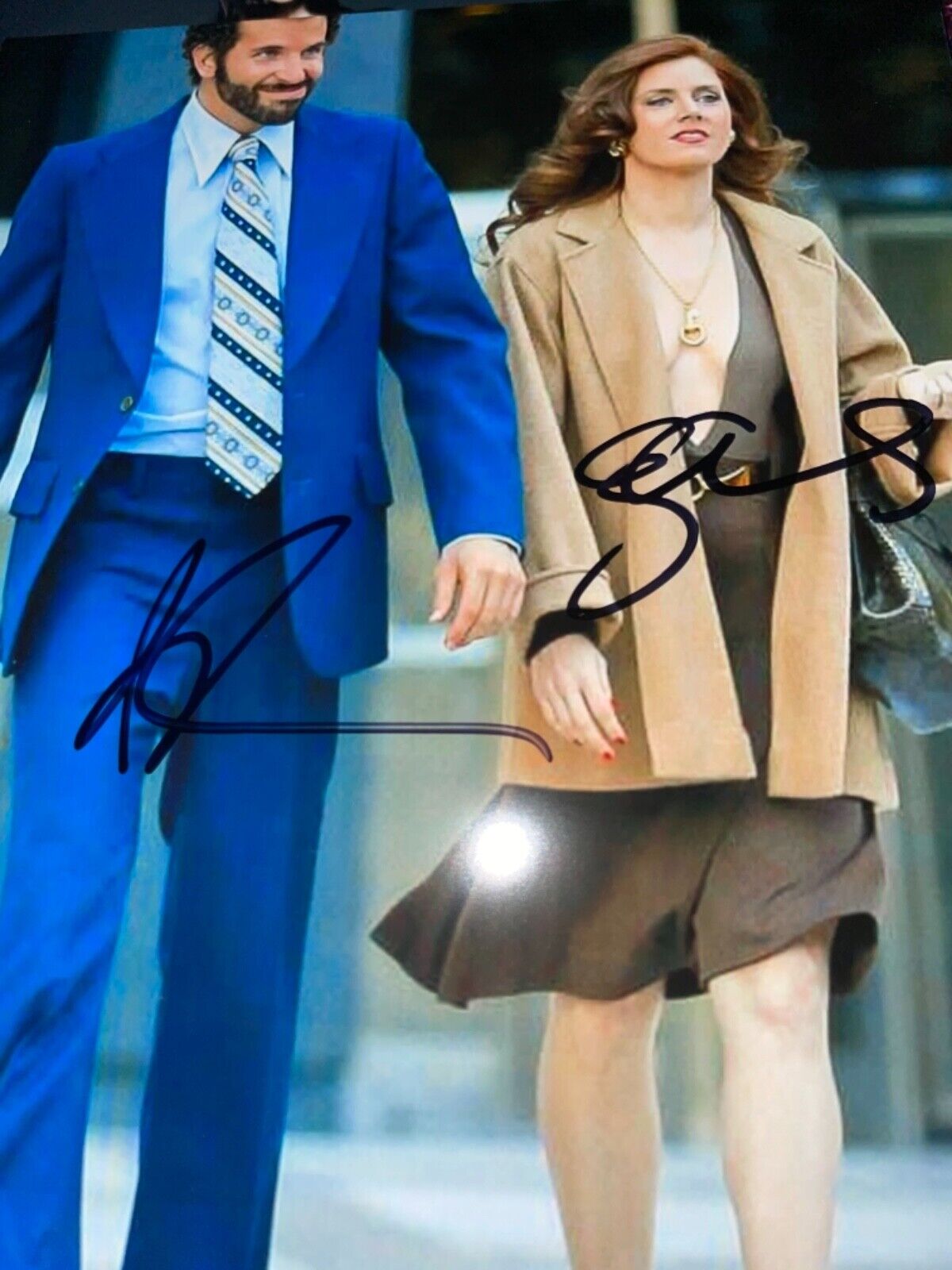 Amy Adams Bradley Cooper signed 8 x10 Photo Poster painting sexy picture super duper hot hott