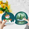 6Pcs Weihnachten Schneekugel - 5d DIY Handwerk Gru&szlig;karte