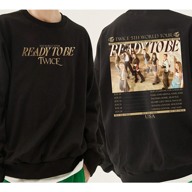 TWICE ready to be マンツーマン トレーナー XL 黒 TWICE ready to be マンツーマン トレーナー XL 黒（商品一覧
