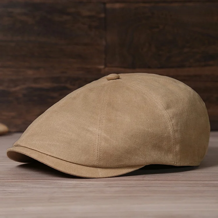 Premium Vintage Casual Waterproof Oil Wax Cloth Berets