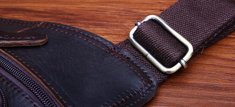 Handmade Oilwax Leather Small Shoulder Bag