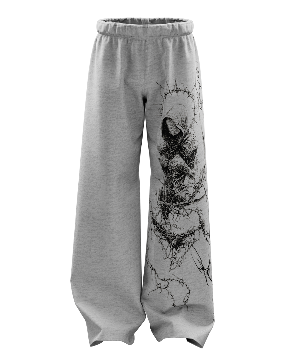 Xyra Grey Unisex Straight Fit Baggy Pants
