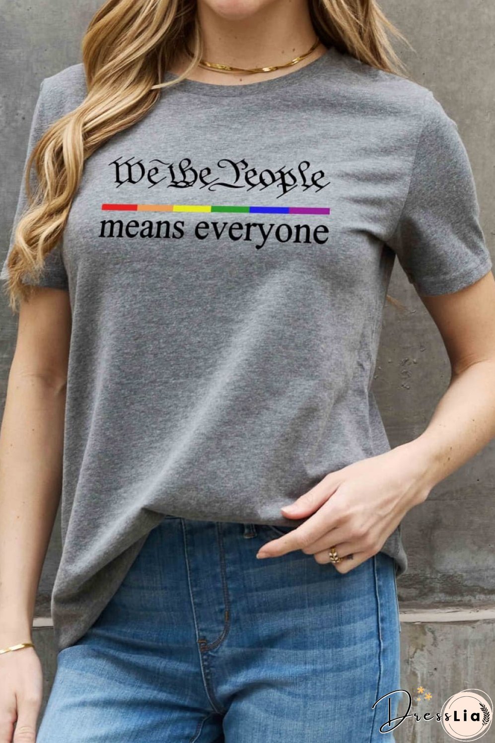 Simply Love Full Size MEANS EVERYONE Graphic Cotton Tee