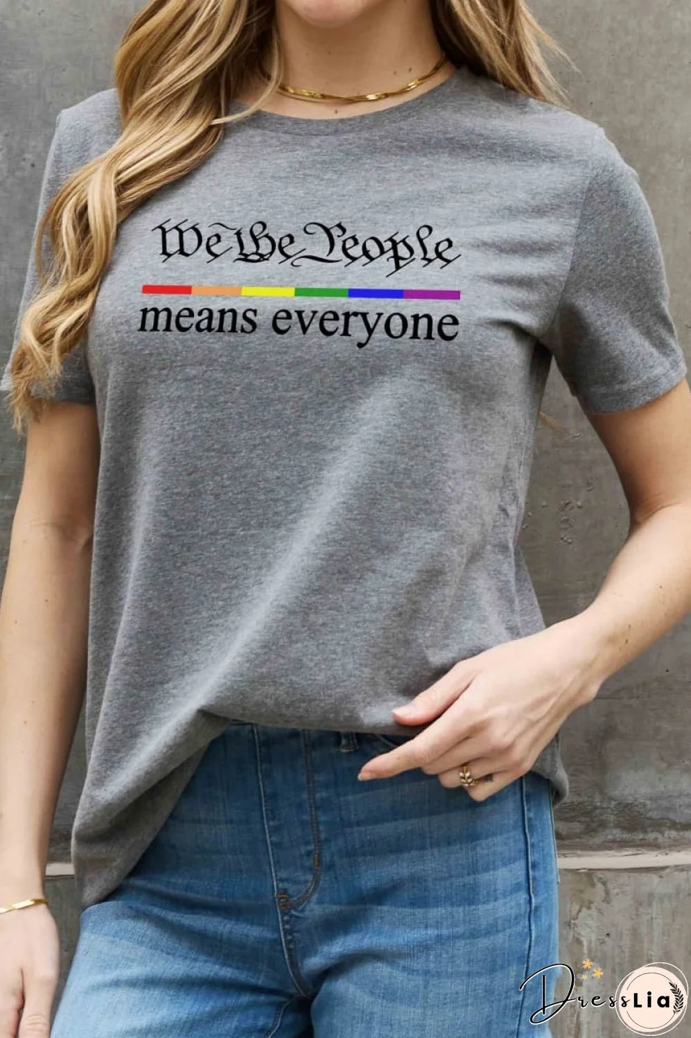 Simply Love Full Size MEANS EVERYONE Graphic Cotton Tee