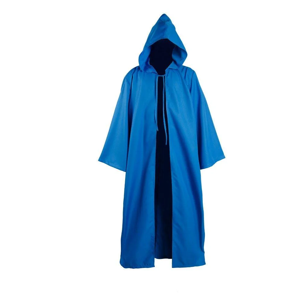 SW Kenobi Jedi Cloak Cosplay Costume Blue Version