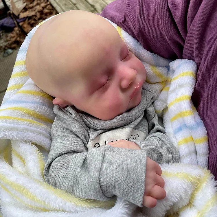 [Heartbeat and coo] 20" Reborn Newborn Baby Doll Boy Leif with Artificial Chip That can Make Adorable Baby Sound - Reborndollsshop®-Reborndollsshop®